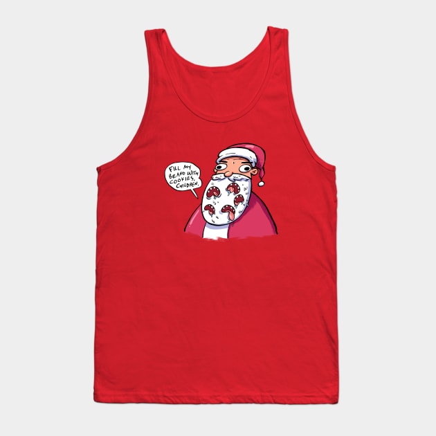 Santa Beard Tank Top by neilkohney